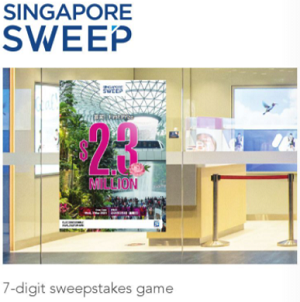 Singapore Sweep since February 1969