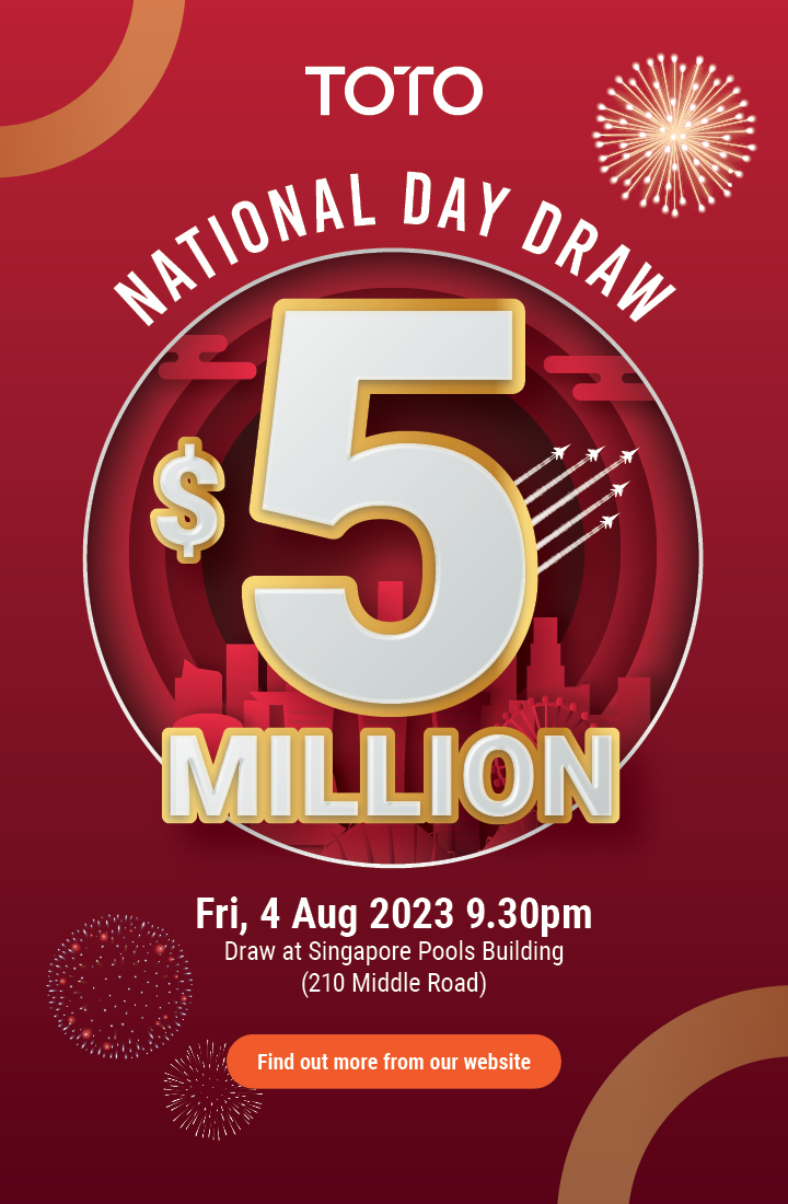 TOTO 5 Million National Day Draw Singapore Pools