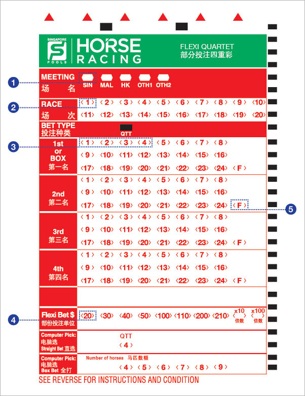 Placing Horse Racing Bets Using Bet Slips Singapore Pools Placing Horse Racing Bets Using Bet Slips Singapore Pools