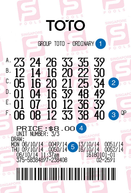 Singapore Pools Toto Toto Results Today Online Singaporepools Live 4d